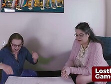 A Undress Estonian Roulette Game With 2 Large-Titted Ladies