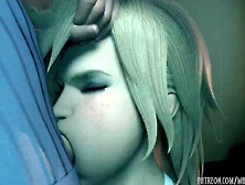 Slavemaster Dan Presents: Cute Golden-haired Gives The Roughest Sloppiest Animated Oral job Ever - Realm Hearts