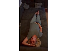 Masturbation masturbating in jeans on the sofa multiple orgasms I twice and Clyde looks at clitoris rubbing satisfyer