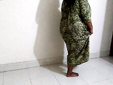 Saudi Arabian FAT WOMAN Attractive Maid going home after work when owner came & Roughly plowed her - Large Tits & Rear-End (Jizz