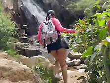 Colombian With A Large Butt Ends Up Banging With Her Superlatively Good Ally On A Bike Ride.