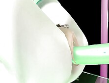 Anime Girl Big Dildo Sex Machine 3D Hentai