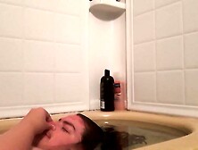 Chubby guy cums in tiny underwear w/ moaning under