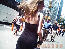 Slim White Chick Walking