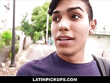 Straight Cute Latin Boy Paid Money Outdoor Fuck After Being Picked Up Pov