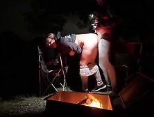 Therykers - Using My Pussy In A Public Park! Rough Sex Next The Fire In The Open!