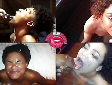 Ebony Teens' Sloppy Blowjob Compilation #3