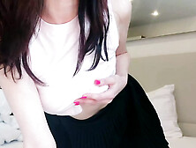 creamy hairy snatch gets climax from dildo and vibrator,  female masturbates with moans and kinky talk in Russian GinnaGg