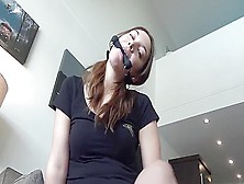 Cute Canadian Girl Self Gag