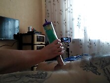 helped me cum by jerking off my dick