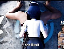 CAUGHT AND THEN SLAMMED ???????????? I watched Naoto gigantic boob domination cartoon