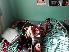 Bdsm Fetish Sub Tied Down Flogged Harsh