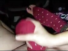 Padrona Masturba Lo Schiavo Con Calzini Rossi e Poi Li Indossa (Onlyfans: Mistress Darkshine)