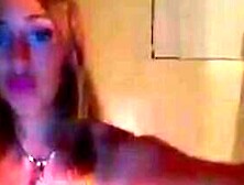 Super busty cam girl toys her tight pussy
