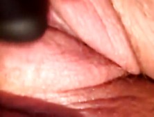 Juicy,  Visibly Throbbing Orgasm With Vibrator