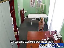 Blonde Janna Gets Her Pink Pussy Fucked From Behind By The Doctor
