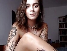 Big Boobed Punk Women plays guitar and finger fucked asshole