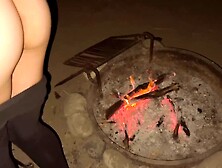 Public Camping Sex! BLOWJOB,  Bending Over and a HUMONGOUS Load!