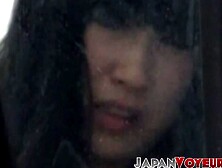 Japanese Chick's Skillfully Fingers Her Kinky Pussy in Close-Up