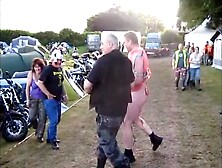 Guy Naked At Festival