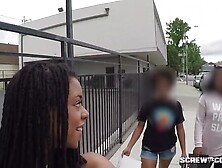 Caught! Black Girl Gets Busted Sucking Off A Cop During Rally!