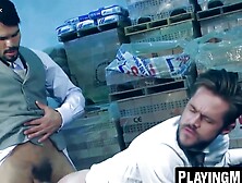 PlayingMen. com - Jean Franco's muscular ass pumping of captured Mike De Marko