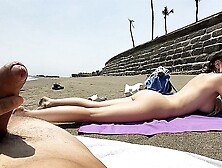 Oral Sex On A Public Nudist Beach And Passionate Sex In A Hotel Room With Cream Pie