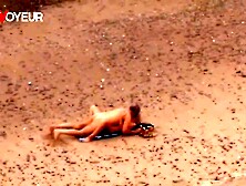 Beach Voyeur.  Mature man banging sexy mother I'd like to fuck on the ocean shore