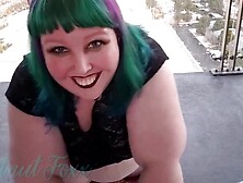 Exhibitionist Big Bodied Woman Submissive Gives Sloppy Self Perspective Suck Job Outside In Vegas - Trailer