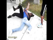 Security Hold's Girl Back After Her Ass Whoopin