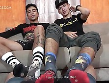 Stinky Latino Skater Socks And Feet Footjob