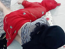 Because of the security web-cam, my step sister's truth was exposed and she was caught having sex in hijab with my friend