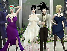 Milk's Marriage Episode one The Wedding of Goku and his Wifey Chichi very romantic but it ends in Netorare Ex-Wife Poked like a