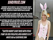 Easter Rabbit Sindy Rose With Penis Pump On Prolapse And Carrots