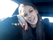 Homemade Video Of Madi Pleasuring Her Pussy In The Car - Hd