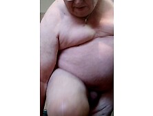 Fat Old Man Is Shaving His Dick In Front Of The Camera