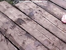 Sluuty Russian Teenage Babe In Short Jean Skirt Fl