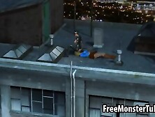 3d Lesbian Catwoman Gets Eaten Out By Supergirl