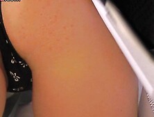 Best upskirt clip of a blonde lassie in classic panties