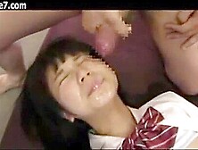 Even when she is on her back,  she is being fucked in the face while being fucked.