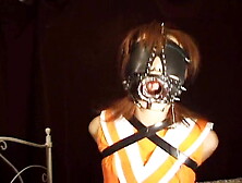 Japanese Oriental Cheerleader Blindfolded And Gagged Bondage