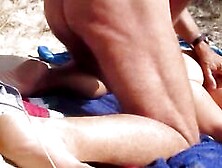 Brunette Fucked On Beach