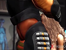 Area 51.  A fine fresh blonde gets drilled hard by sci-fi soldier in the lab