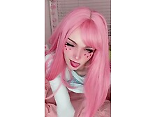 Onlyfans Leaked - Busty Anime Girl Amber Kawaii Slips The Vibrator Into Her Tight Pus