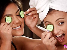 Naughty lesbos breathtaking sex video