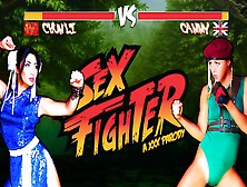 Sex Fighter: Chun Li Vs.  Cammy (Xxx Parody) - Brazzers