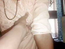 Aunty sucked my land with my fun,  the land was sucked inside the throat.