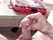 Bulgarian Guy Is Jerking Off His Small Uncut Cock And Cums Nicely - Foreskin Jerker