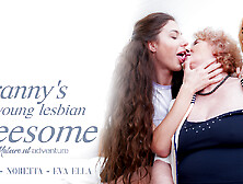 Grandma Noretta Ends Up In An Old And Young Lesbian Threesome With Two Hot Teeny Babes (18+)