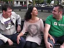 Mature Belgian Escort Lady with two dutch hung guys